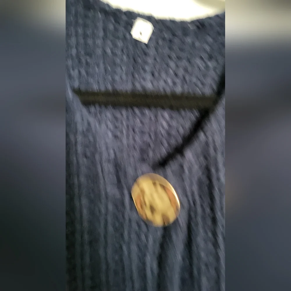 Navy Blue Sweater Vest - Picture 3 of 6